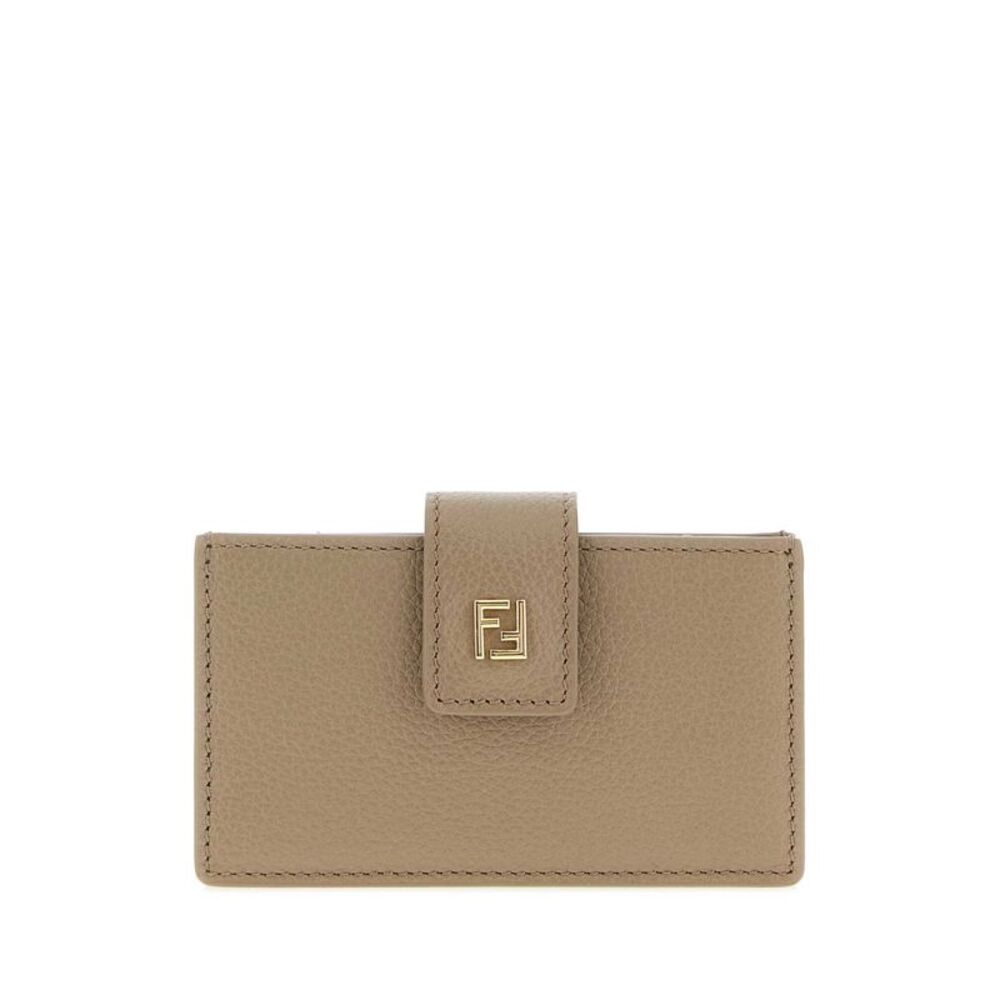 Fendi Women Dove Grey Card Holder
